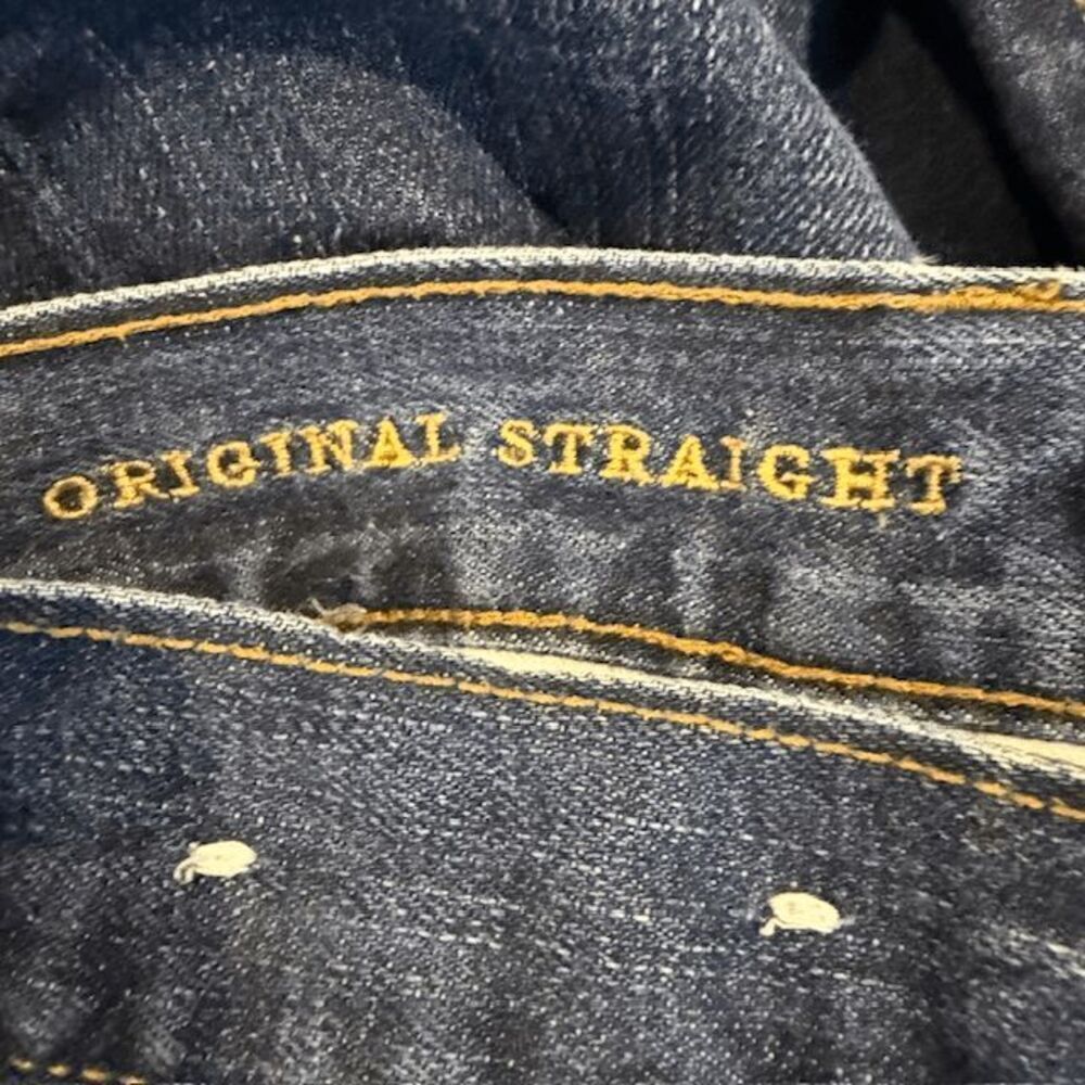 American Eagle Original Straight 100% Cotton Men's Jeans Whisker Wash 29 x 30 - Picture 7 of 13